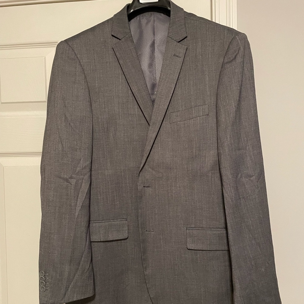 Bocaccio Uomo Gray Suit Jacket. Double Vented.